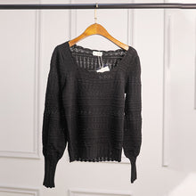Load image into Gallery viewer, Poof sleeve knit sweater

