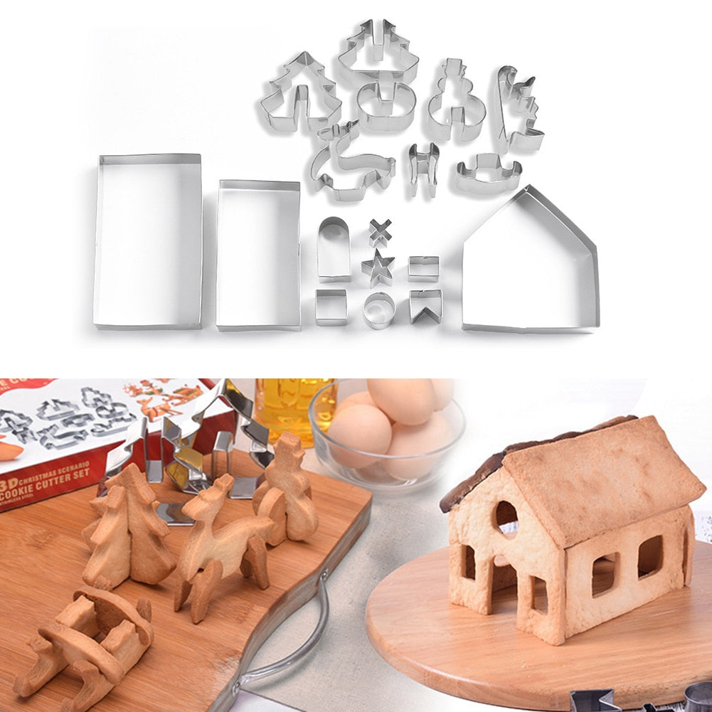 Gingerbread House Cookie Cutter Set