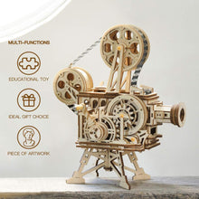 Load image into Gallery viewer, Hand Crank 3D Film Projector Wooden Puzzle for Kids and Adults
