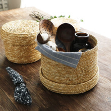 Load image into Gallery viewer, Natural woven storage basket

