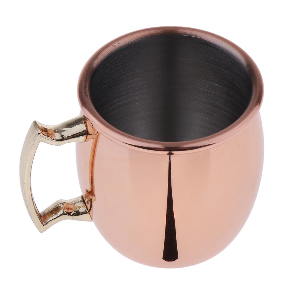 Mini Moscow Mule Copper Mugs, 2-Ounce Cocktail Beverage Drinking Mug