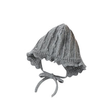 Load image into Gallery viewer, Knit Lacy Baby Bonnet
