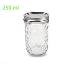 Load image into Gallery viewer, Regular Mouth Mason Jars with Lids , Quilted Crystal Jars Ideal for Jams, Smoothies, Desserts, Salads
