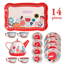 Load image into Gallery viewer, Child Sized Tin Tea Set
