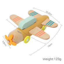 Load image into Gallery viewer, Wooden Painted Plane Toy
