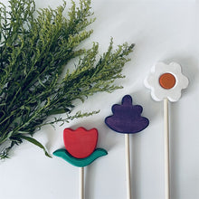 Load image into Gallery viewer, Rose, Lavender, and Daisy Flower Wands for Open-Ended Play
