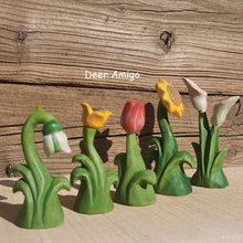 Load image into Gallery viewer, Handmade Wooden Flowers and Accessories for Waldorf Toys and Decor

