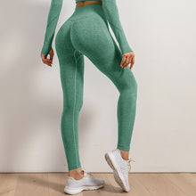 Load image into Gallery viewer, Seamless Yoga Set Workout Sportswear Gym Clothing Sport Sets Women&#39;s tracksuit High Waist Seamless Leggings Sport Bra Crop Top
