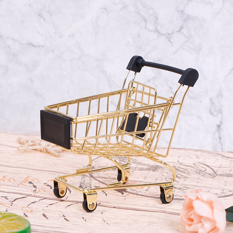 Kids Supermarket Grocery Trolley Pretend Play Shopping Cart Toy Educational