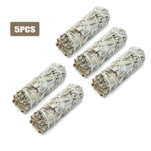 Load image into Gallery viewer, Natural White Sage Grass Bundle Smudge Sticks Pure Leaf Smoky Indoor Purification Grass Incense Home Office Cleansing
