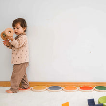 Load image into Gallery viewer, Montessori XIHATOY Children&#39;s Wooden Six Broken Bridge Sensory Training Baby Balance Exercise Bridge Toy
