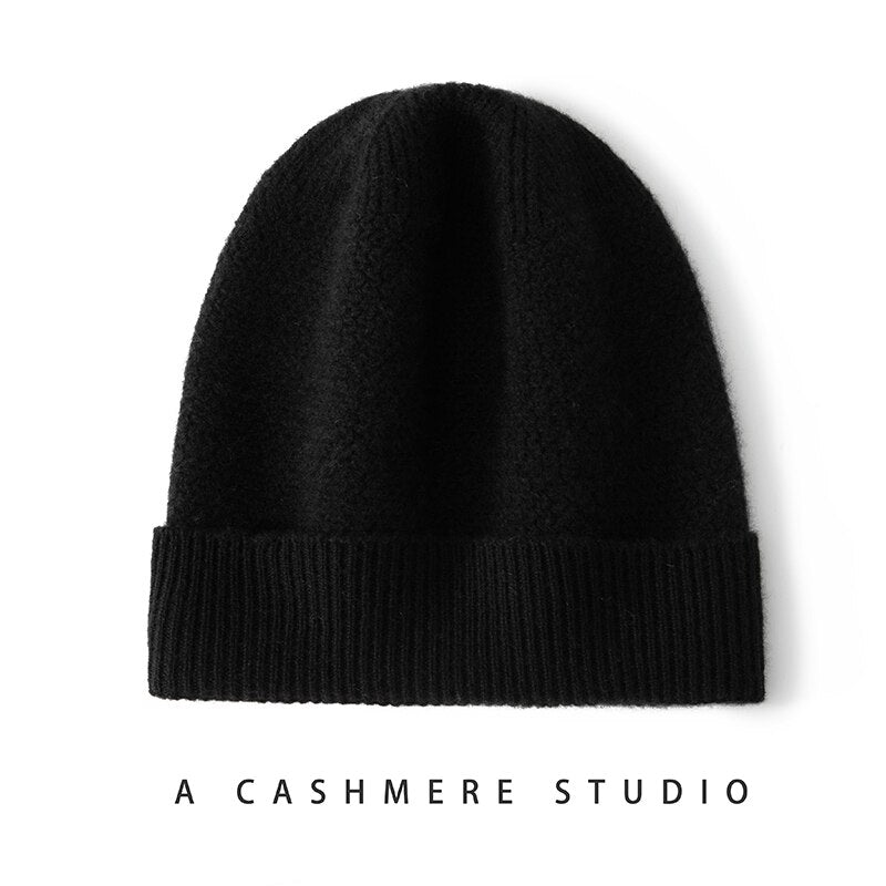 MERRILAMB New Unisex Hat Cashmere Solid Soft Warm Kniited Hats High Quality Men Winter Caps Casual Women's Skullies Beanie Cap