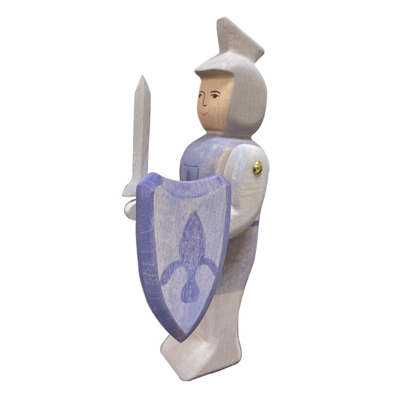 Montessori Wooden Horse and Knight Figures for Open-Ended Play