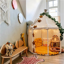 Load image into Gallery viewer, Canvas Castle Tent for Kids&#39; Indoor Play and Reading
