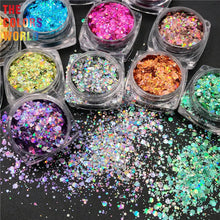 Load image into Gallery viewer, Organic Biodegradable For Cosmetics Non-toxic Chunky Glitter Nail Art Makeup Body and Hair Crafts Face and Body Painting
