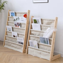 Load image into Gallery viewer, Nordic Real Wood Children&#39;s Book Shelf - Light Luxury Organizer
