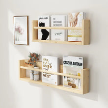 Load image into Gallery viewer, Wood Floating Shelves for Kids&#39; Nursery and Home Decor

