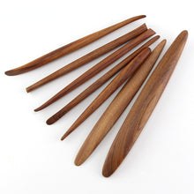 Load image into Gallery viewer, Pure Hand-made 7 Red Precious Wood Clay Plastic Hand-made Finely Carved Colored Oil Mud Soft Pottery Pottery Tools
