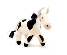 Load image into Gallery viewer, Knitted Organic Cotton Cow Plush Toy
