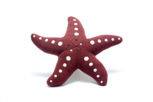 Load image into Gallery viewer, Knitted Starfish Plush Toy, Organic Cotton Dark Pink

