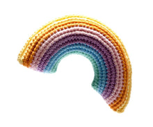 Load image into Gallery viewer, Crochet Pastel Rainbow Plush baby toy
